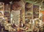 Galleria con vedute di Roma antica