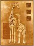 Mother Giraffe with Young  (LM)