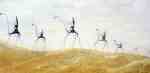 Chameaux sur les dunes