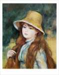 Girl and golden hat