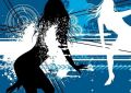 Funky Young Women - fototapeta Funky Young Women - fototapeta
