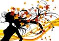 Autumnal haircut on white background, vector illustration - fototapeta