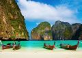 Tropical beach, Maya Bay, Thailand - fototapeta