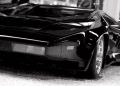 Czarna bestia (Sport car) - fototapeta