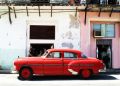 Havana Cuba - cadillac - fototapeta