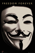 V For Vendetta Mask - plakat