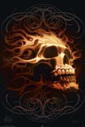 Flaming Skull