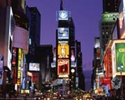 New York Times square at night New York Times square at night