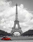 Paris red car