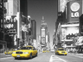 Times Square yellow cab plakat 3D