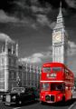 LONDON big ben, bus and taxi
