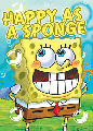 SPONGEBOB happy as plakat 3D
