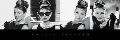 Audrey Hepburn (Black, White & Pink)