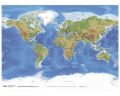 PLANETARY VISIONS physical map of the world