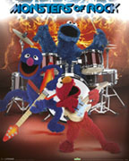 Ulica Sezamkowa - Monsters Of Rock - plakat