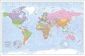 Political World Map (Miller Projection)
