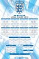 England Wall Chart blue