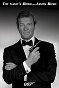 James Bond - Roger Moore - plakat