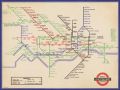 London Underground (Vintage 1936 Map) - reprodukcja