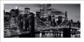 Brooklyn Bridge (BW) - New York - reprodukcja