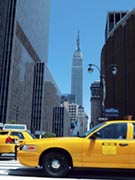 New York - close up yellow taxi