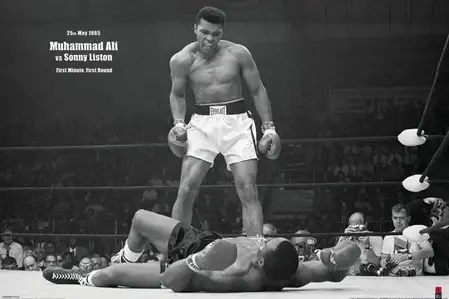 Boks - Muhammad Ali vs Liston - plakat