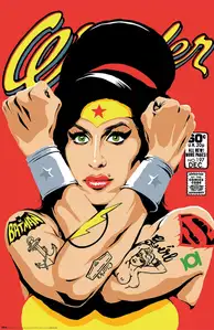 Amy Winehouse Wonder Woman - plakat