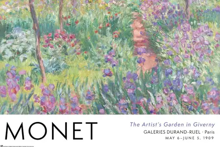 Claude Monet Garden In Giverny - plakat