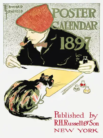 Edward Penfield Poster Calendar (1897) - plakat