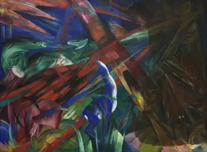 Franz Marc Animal fates - plakat