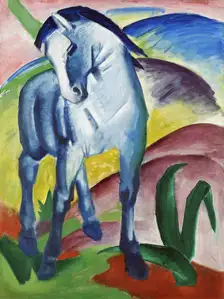 Franz Marc Blue Horse I (1911) - plakat