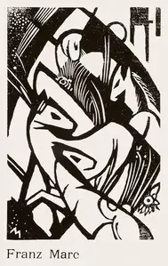 Franz Marc Horses (1912) - plakat