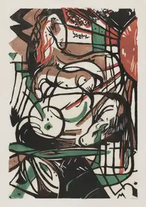 Franz Marc The Birth of Horses (1913) - plakat