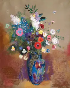 Odilon Redon Bouquet of Flowers (1900—1905) - plakat