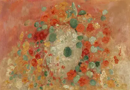 Odilon Redon Nasturtiums (1905) - plakat