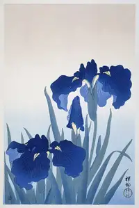 Ohara Koson Iris flowers (1925 – 1936) - plakat