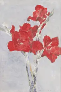 Piet Mondrian Red Gladioli (1906) - plakat