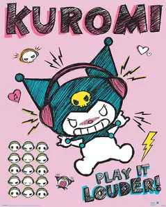 Kuromi Hello Kitty - plakat