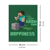 Minecraft Rozwijaj Swoje Szczęście - plakat