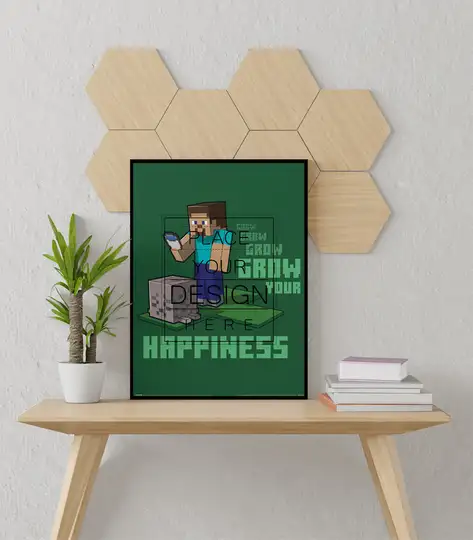 Minecraft Rozwijaj Swoje Szczęście - plakat