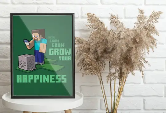 Minecraft Rozwijaj Swoje Szczęście - plakat