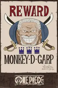 One Piece Wanted Garp Cross Guild - plakat