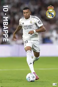 Real Madryt Kylian Mbappe - plakat
