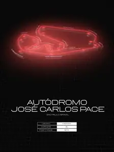 Red bull ring, Interlagos, black - plakat