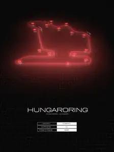 Red bull ring, Węgry, black - plakat