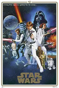 Star Wars Gwiezdne Wojny 40 lat - plakat