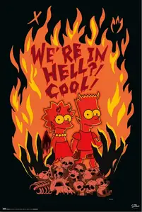 The Simpsons We are In Hell Simpsonowie - plakat