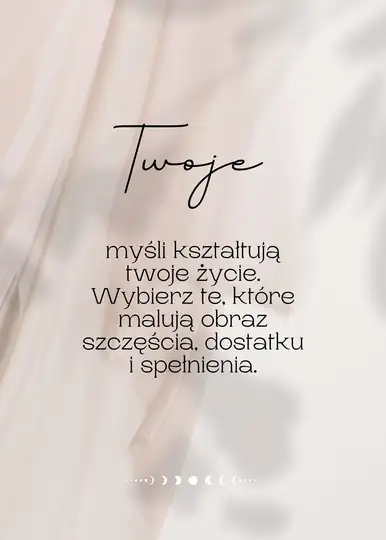 Twoje myśli - plakat