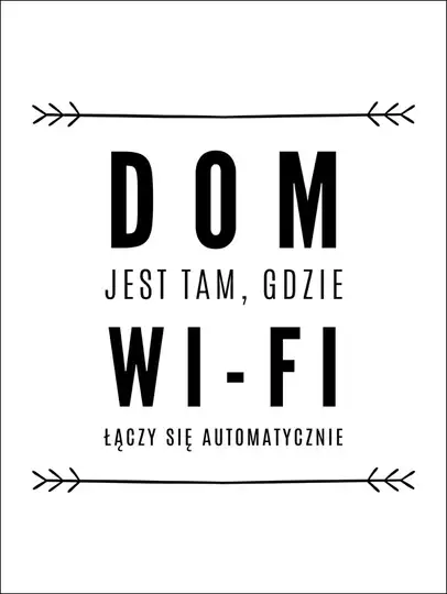 wifi strzałki - plakat