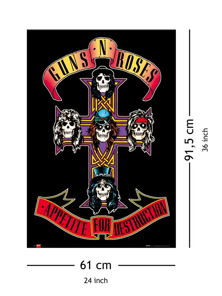 Guns N' Roses Appetite - plakat - Galeria Plakatu